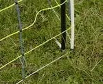 Piquet de renfort d'angle rigide 145 cm pour filet de clôture jusqu'à 122 cm