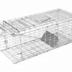 Cage trappe de capture pliable pour chat et rongeur - 66 x 23 x 24 cm